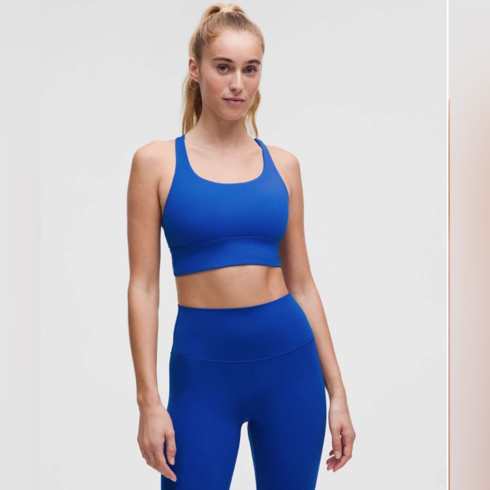Lululemon Energy Longline Bra - Galactic Cobalt (NWT)